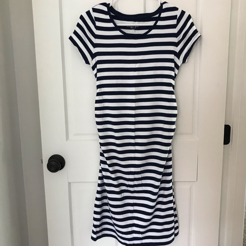 Liz Lange Maternity Navy and White Stripe Dress XS - Picture 5 of 7
